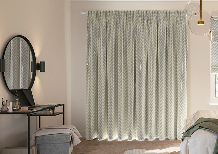 Chevron Stripe, Taupe - Made to Measure Curtains - Image 7